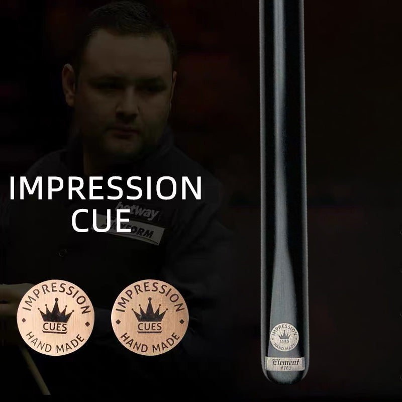 IMPRESSION ELEMENT Black-Through Snooker Cue 