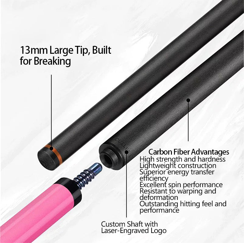 Cuelees Pink Demon Blade Break Cue