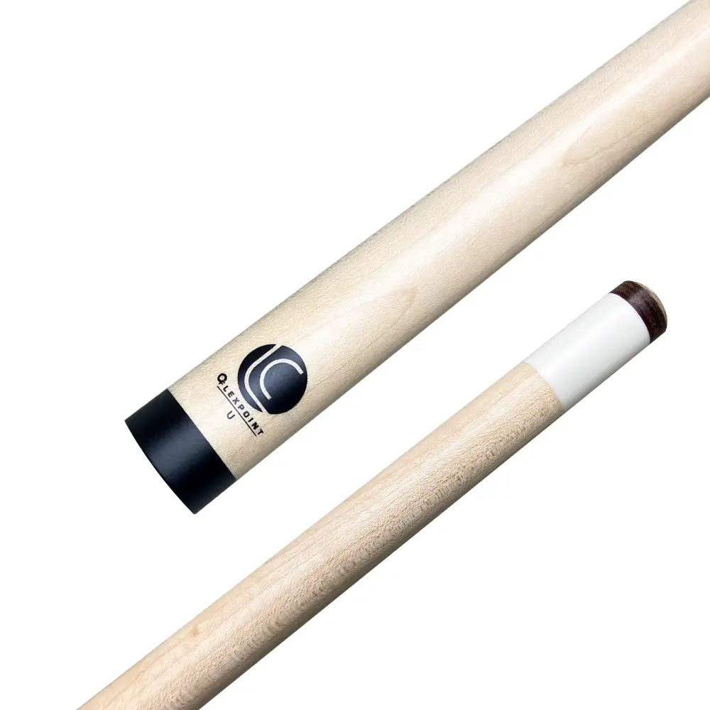 Lucasi Custom Natural Birdseye Maple & Black/White Mother of Pearl Inlays Wrapless Cue
