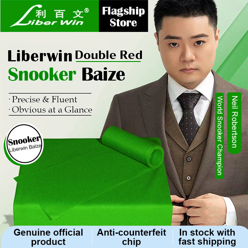 LiberWin Double Red Line Snooker Cloth Full Set