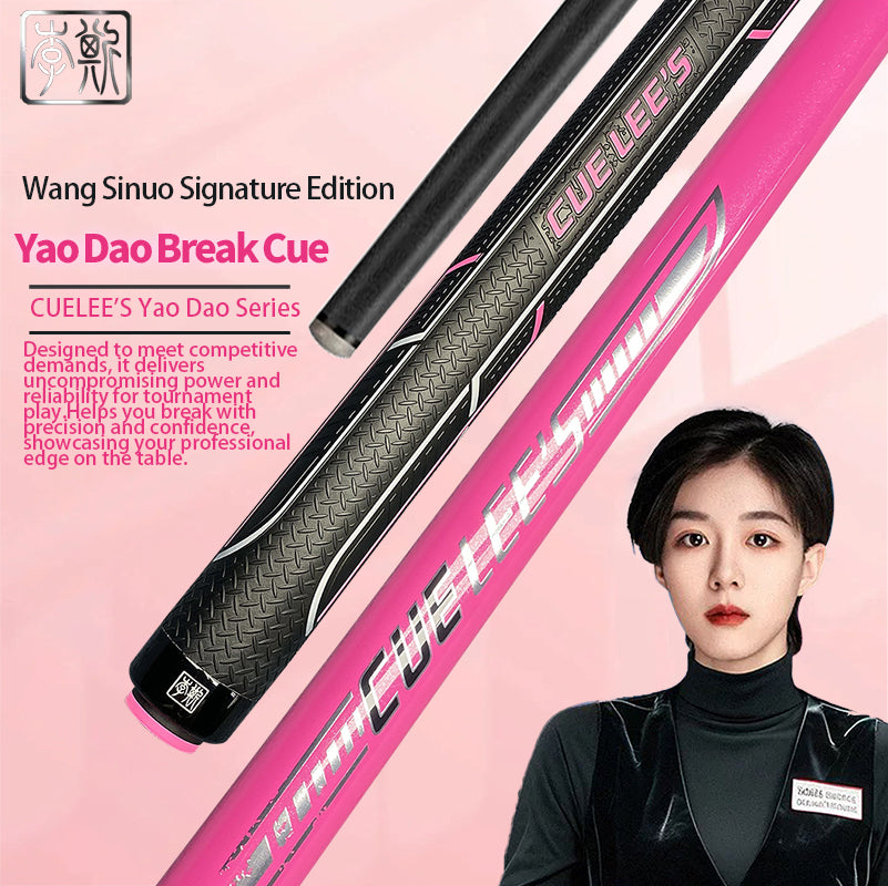 Cuelees Pink Demon Blade Break Cue