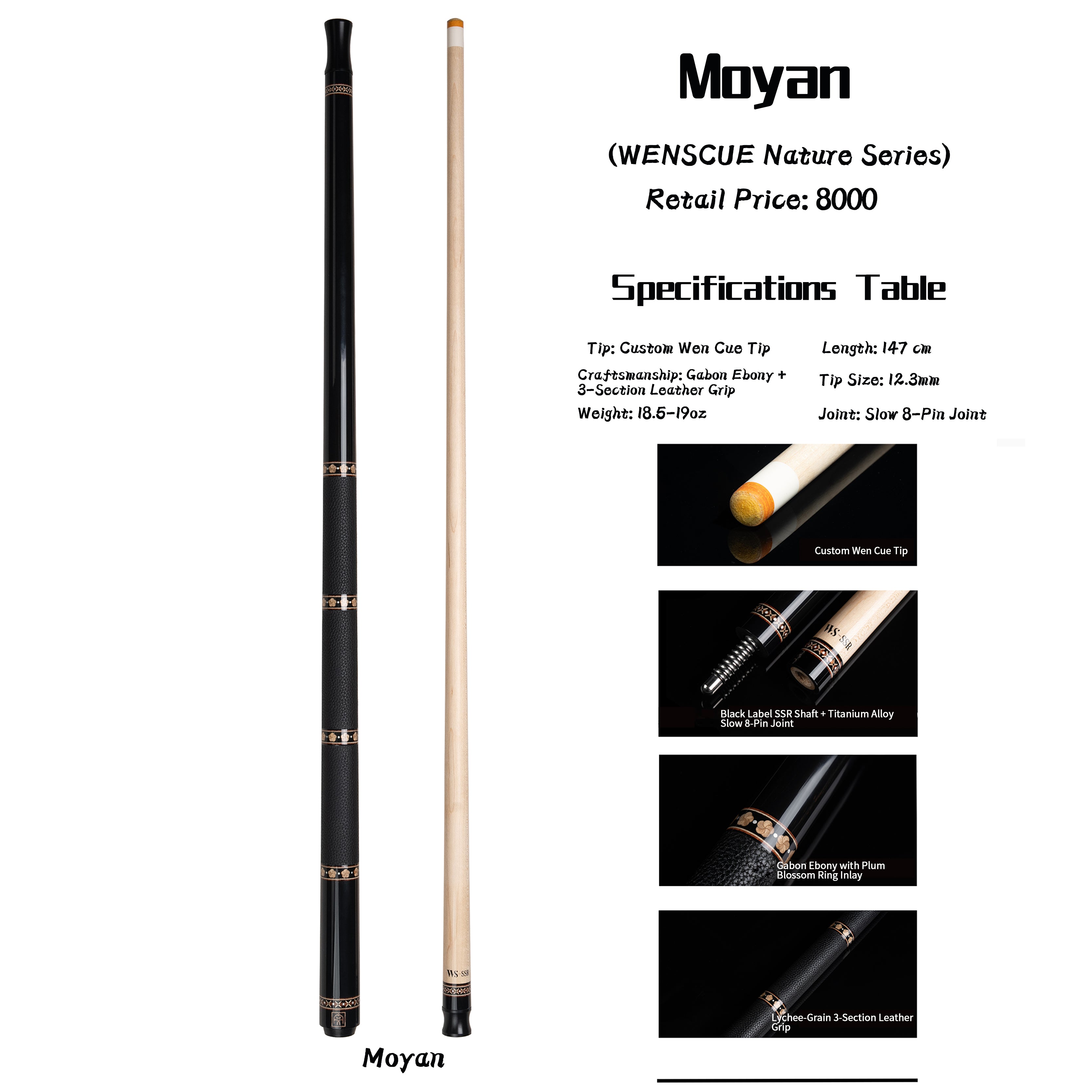 WENSCUE Moyan Nature Series Premium Cue