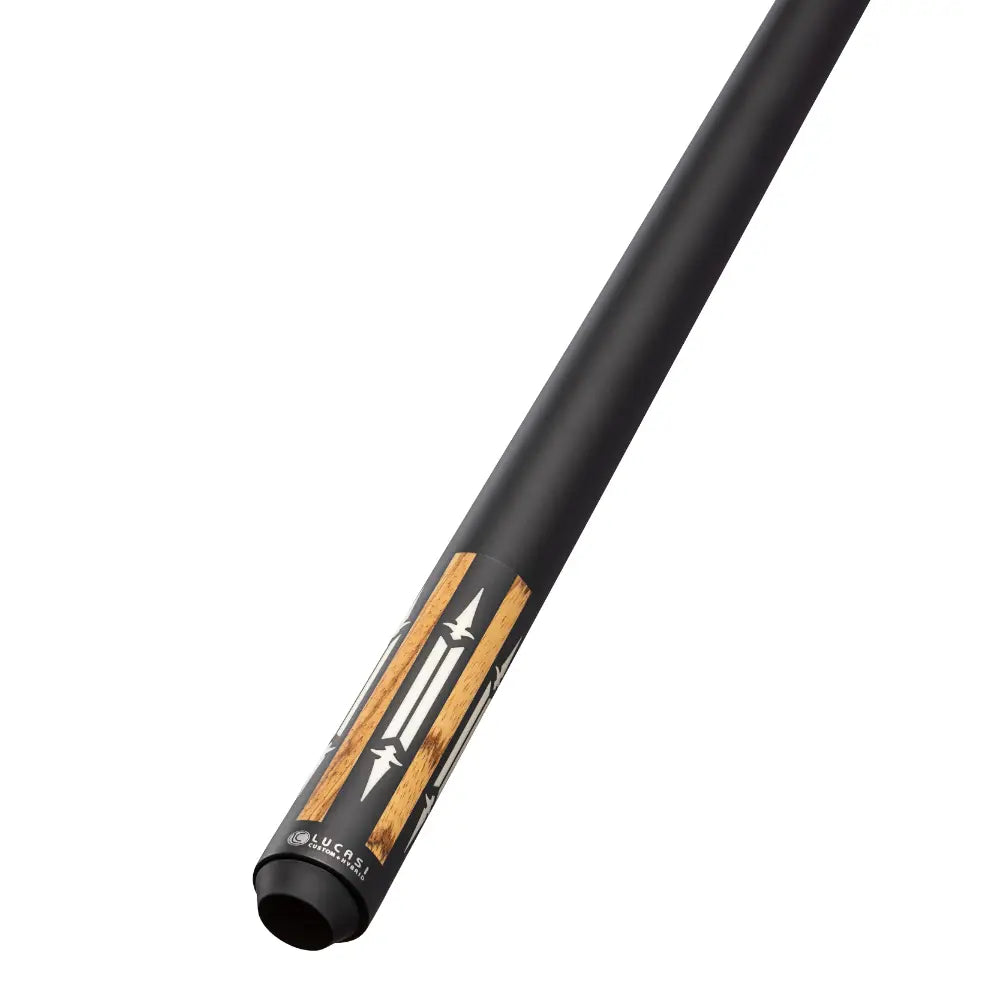 Lucasi LZC62 Custom Matte Zebrawood & Black/White Inlays Wrapless Cue